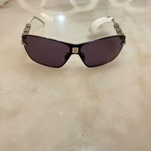 Givenchy Black Sunglasses with Silver Details